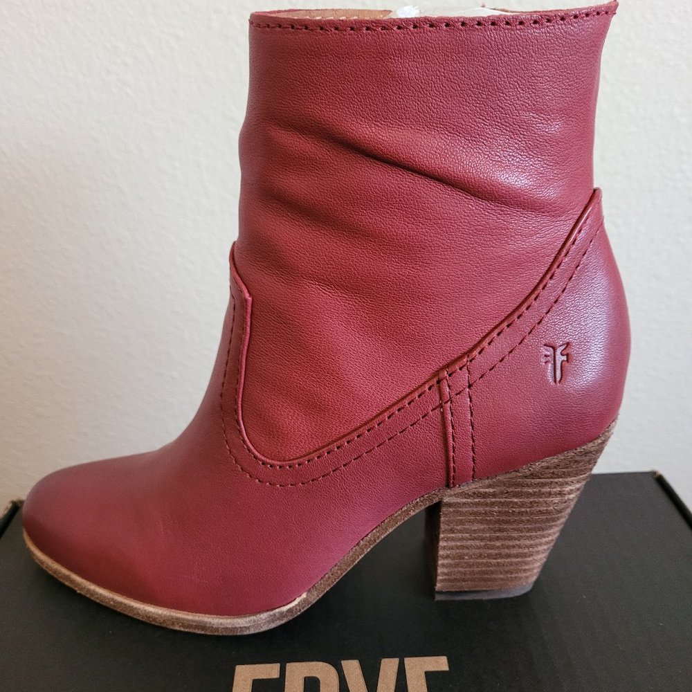 FRYE Leather boots Essa Boot - Ruby Vintage - Size 7 - Picture 2 of 15